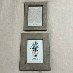Sixtrees Gray Wood Look Picture Frame Set - New with Tags, 2 frames